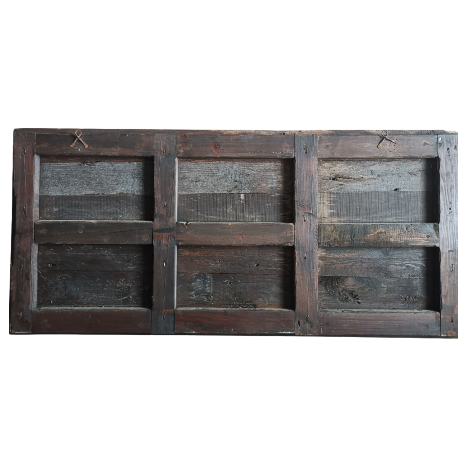 Peinture sur bois 19è siècle - Clipper à voile (55 x 120 cm)