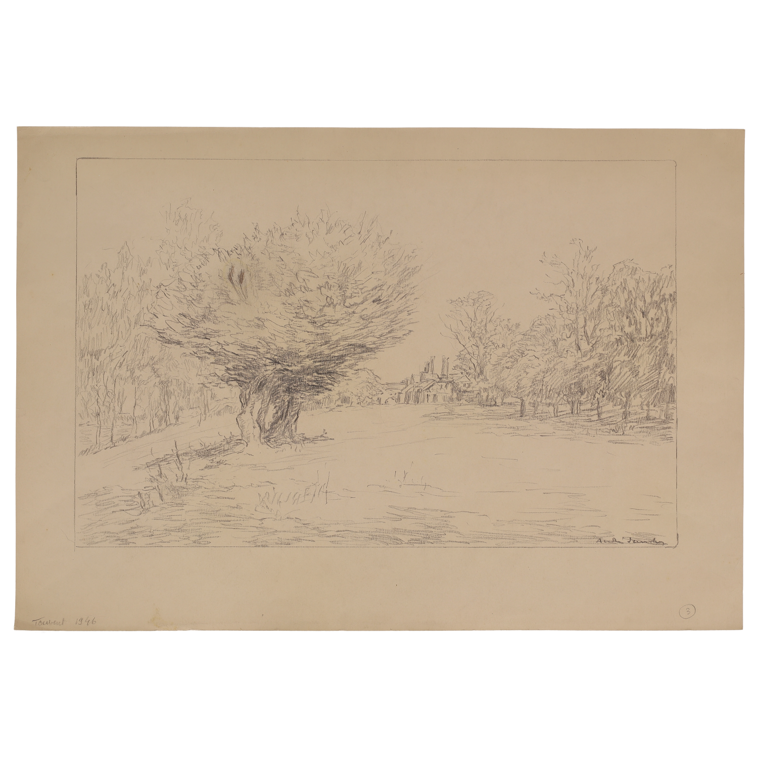 DAUCHEZ André (1870 - 1948) « Touvent, paysage »